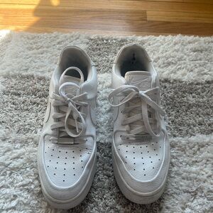Nike Air Force 1 Women’s White Leather Sneakers